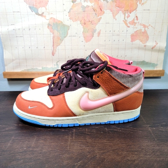 BRAND NEW Nike Dunk Mid Social Status Free Lunch Chocolate Milk Men's Size 11.0 - Picture 4 of 9